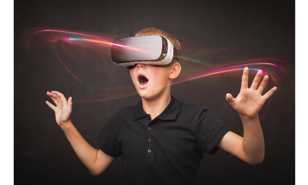Boy VR Amazed